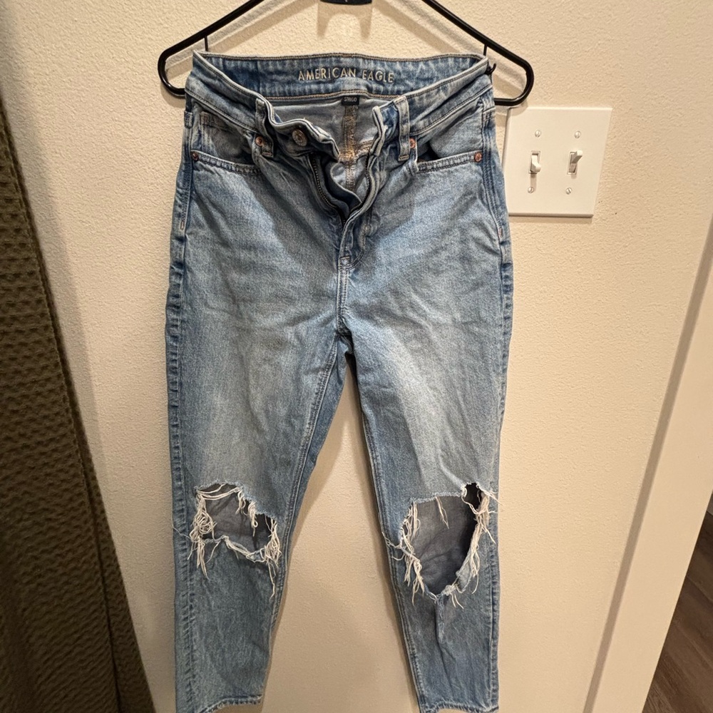 American Eagle Outfitters Light Blue High Rise Jeans